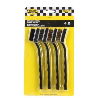 Benson mini steel brush - pack of 4