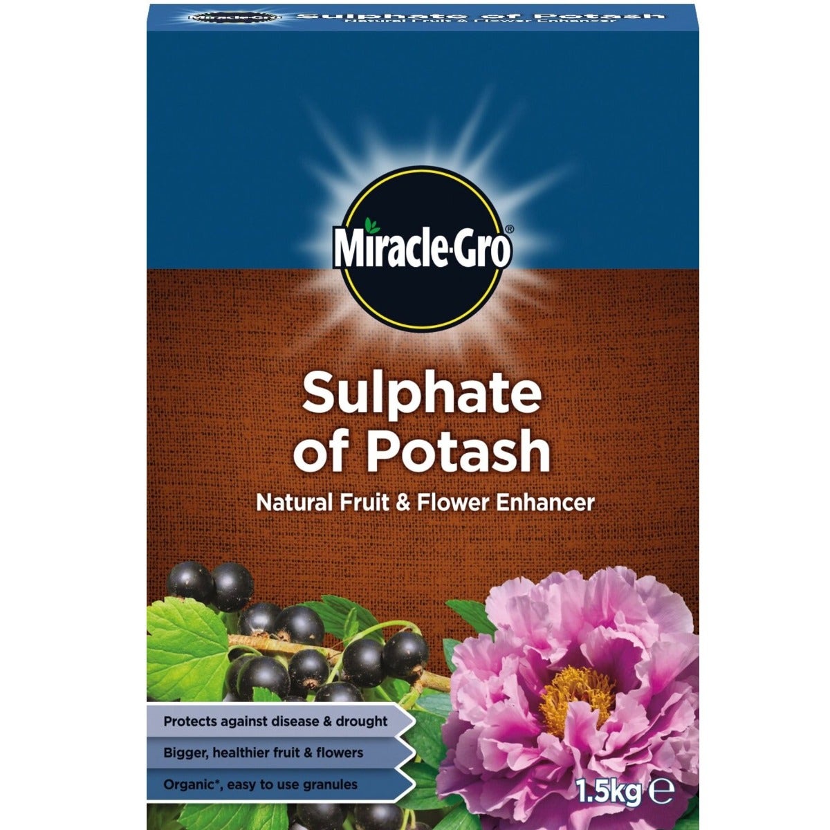 Miracle-Gro Sulphate of Potash Fruit and Flower Enhancer 1.5kg – Boost Your Plants' Growth and Resilience