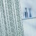 Silver Mosaic PVC Shower Curtain