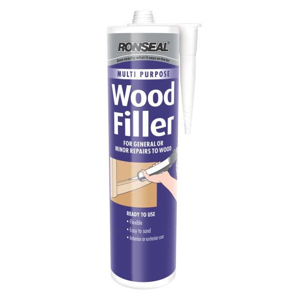 Ronseal Multi Purpose White Wood Filler 310gm Cartridge