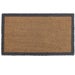 My Mat Coir Border Doormat 60cm x 90cm with Non-Slip PVC Backing for Indoor and Outdoor Use