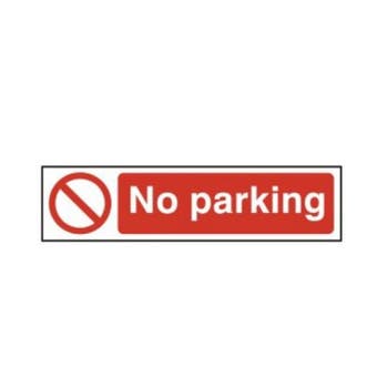 No parking - PVC Sign (200mm x 50mm)