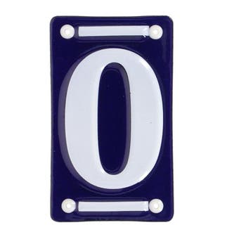 Enamel Nouse Number - 0 (ZERO)