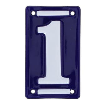 Enamel House Number - 1