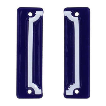Enamel house number frame set