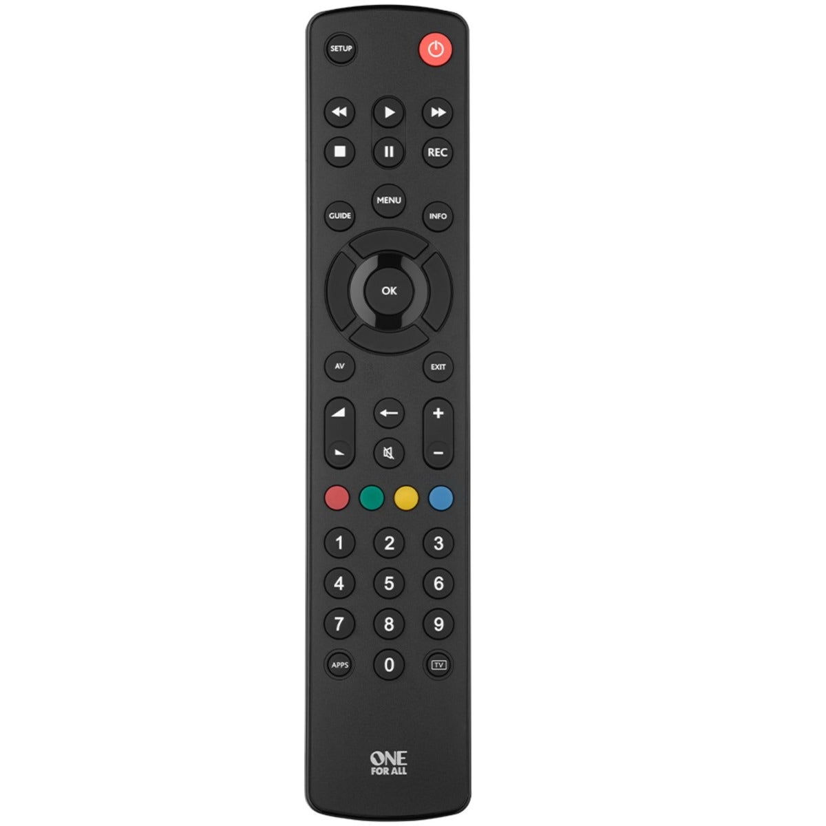 One For All Universal TV Remote Control – Easy Setup Replacement Remote for LED LCD Plasma TVs