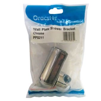 Oracstar Wall Plate Shower Bracket - Chrome
