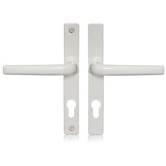 Oslo White Lever Door Handle Set 70mm with Spindle and Fixings – Modern Interior Door Hardware