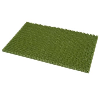 Outdoor Plastic Grass Mat 40 x 60cm Green – Durable Dirt Scraper Mat for Entrances and Patios