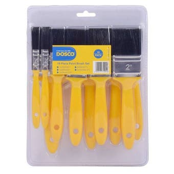 Dosco Paint Brush Set - 10 Pieces