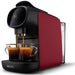 Philips L'OR Barista Sublime Capsule Coffee Maker in Deep Red – Dual-Capsule Pod Coffee Machine with Adjustable Volume, Double Espresso or Dual-Cup Brewing