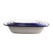 Falcon Enamel Oblong White / Blue Pie Dishes