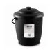 De Vielle Black Plastic Fireside Coal Tub