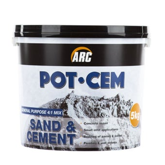Pot-Cem General Purpose Sand & Cement (5kg) – Fast-Setting, Multi-Purpose Repair Mix
