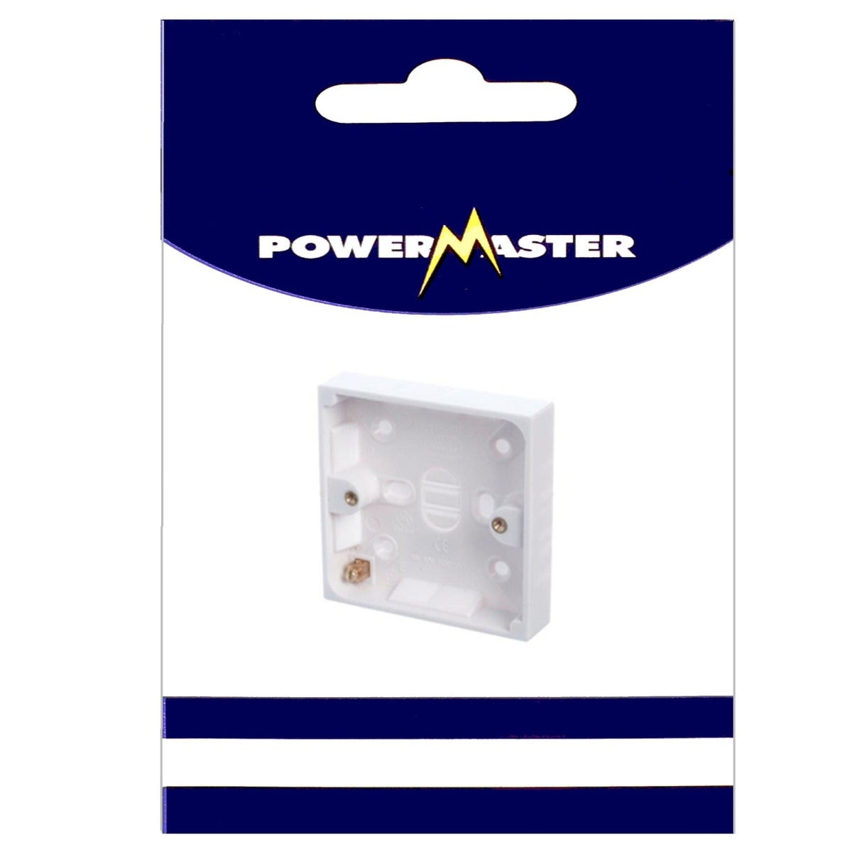 Powermaster 1 Gang 16mm Surface Pattress Box