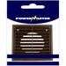 Powermaster 6 Inch Brown Fixed Louvre Vent – Durable Exterior Wall Vent Cover for Passive Airflow