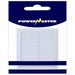 Powermaster 6 Inch Fixed Louvre Vent White Plastic Wall Grille for Interior and Exterior Airflow