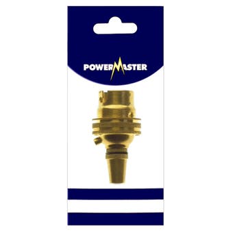 Powermaster Brass Lampholder Cordgrip