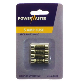 Powermaster Plugtop Fuse 5amp - Pack of 4