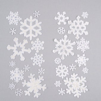 Premier Glitter Effect Snowflake Wall Sticker – Add Sparkling Festive Magic to Your Home