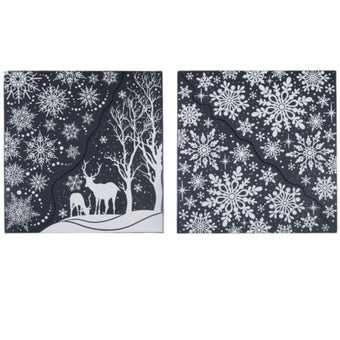 Premier White Snowflake Window Stickers 38cm