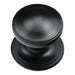 Princess Centre Door Knob - Matt Black