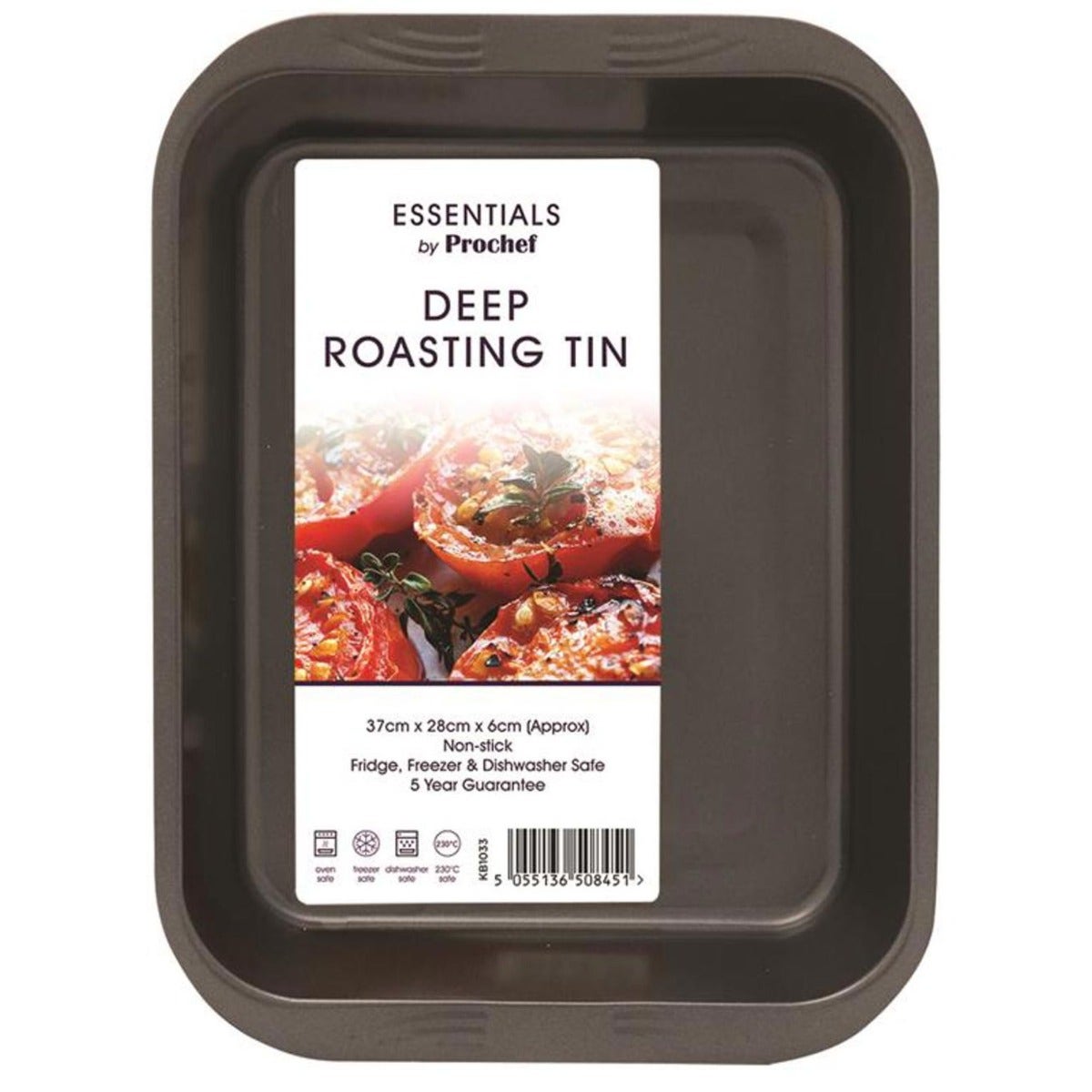 Prochef Non-Stick Deep Roasting Tin 37cm x 28cm x 6cm
