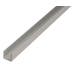U Profile Anodised Aluminium Silver - 8 x 10 x 8 x 1.3 / 1m