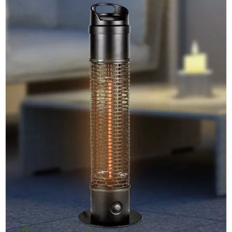 Profiline 1200W Standing Infrared Patio Heater with 360 Degree Heat Output – 67cm Height Outdoor Heater