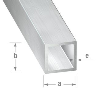 Raw Aluminium Square Tube - 10mm x 10mm x 1mm x 1m