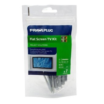 Rawlplug Tv Bracket Fixing Kit For Solid Wall