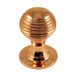 Rose Copper Queen Anne Cupboard Knob - 32mm