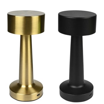 Rechargeable Dimmable LED Touch Table Lamp with 3 Colour Temperatures and USB-C Charging