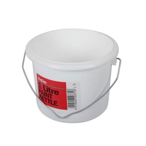 ProDec 1lt Plastic Paint Kettle / Painters Bucket Decorating Pot 