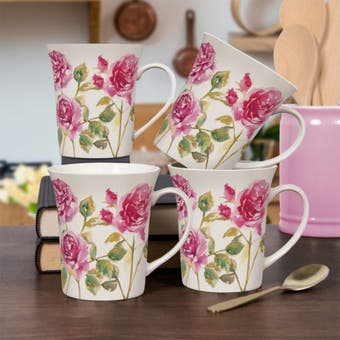 Rose Garden Mug Set of 4