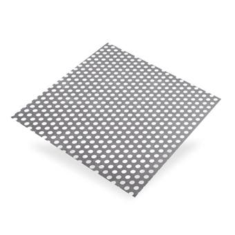 Round Perforated Anodized Aluminium - 500mm x 250mm