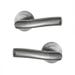 Basta Satin Nickel Roxton On Rose Door Handle