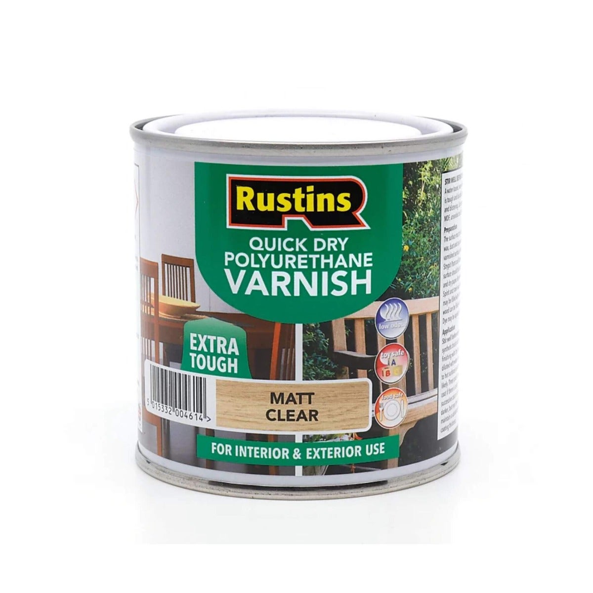 Rustins Quick Drying Polyurethane Varnish Matt Clear 1L