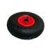 Sack Truck Wheel - Black with Red & Black Inner Hub