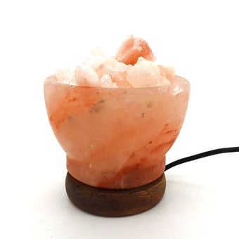 Himalayan Salt Bowl USB Lamp – Multi-Colour Healing Light for Relaxation and Air Purification