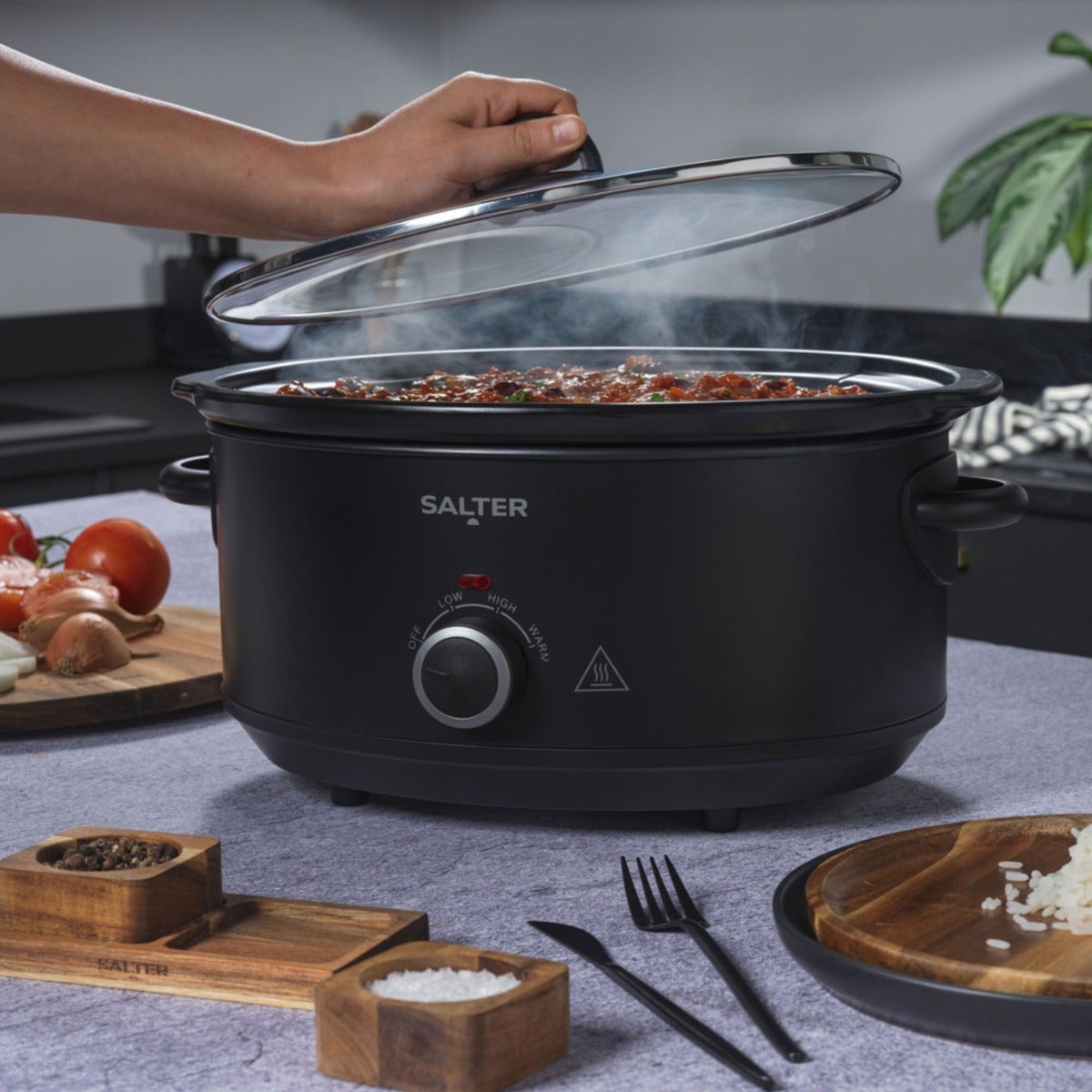 Salter Kuro Slow Cooker 6.5L  - Black