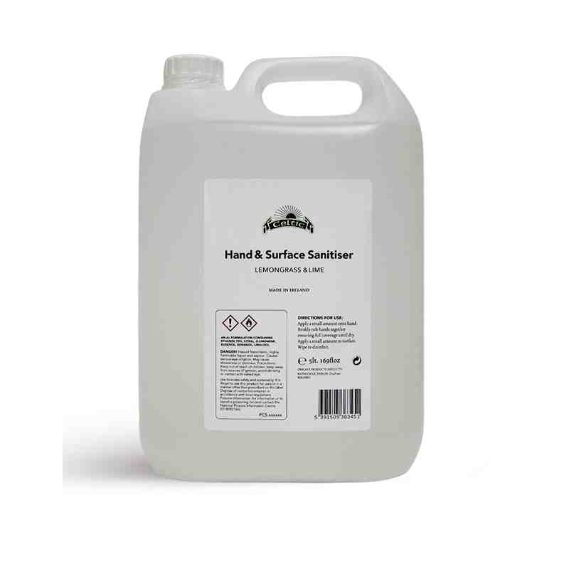 Lemongrass Scented Hand Sanitiser  - 5L