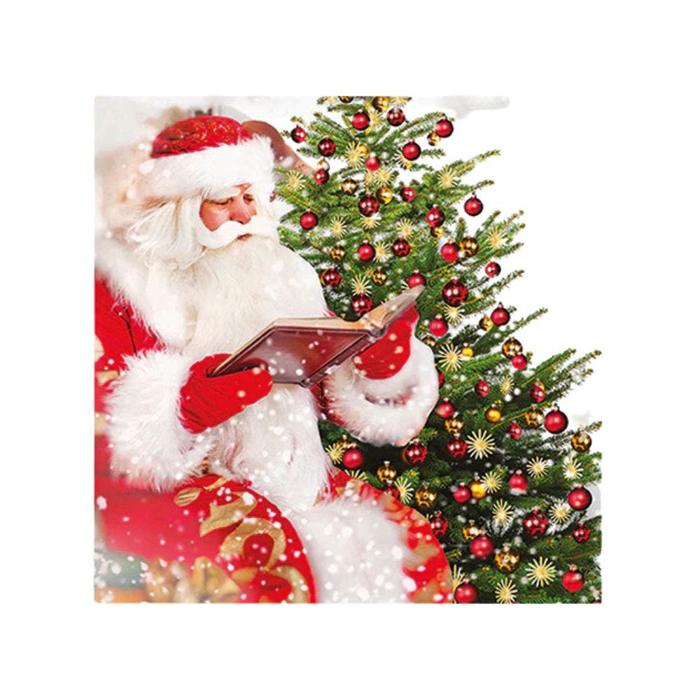 Santa Napkins 3 Ply - 33cm x 33cm 