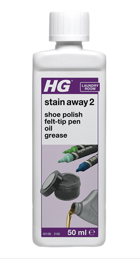 HG Stain Away - No 2 - Felt-Tip Pen, Grease, Oil, Shoe Polish - 50ml