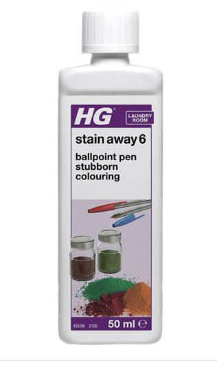 HG Stain Away - No 6 - Ballpoint Pen and Stubborn Colouring - 50ml