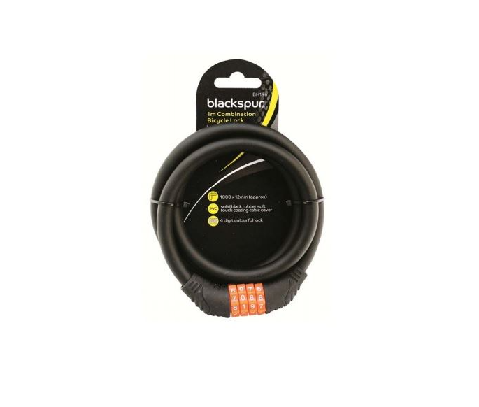 Combination Cable Lock - 12mm X 1m