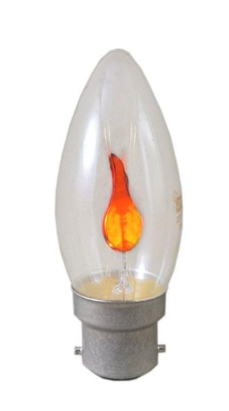 3W Flicker Flame Candle BC Light Bulb