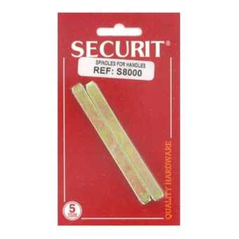 Steel spindle for door handle - 2 pack - 90mm