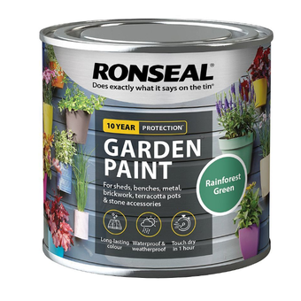 Ronseal Garden Paint Rainforest Green 750ml