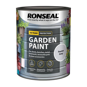 Ronseal Garden Paint Pewter Grey 750ml